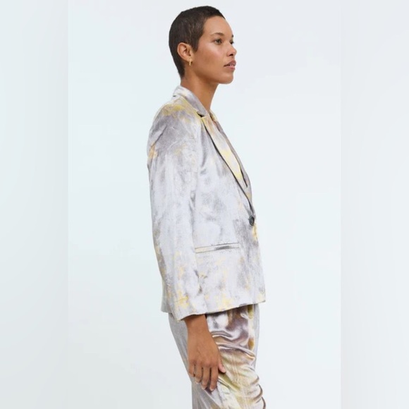 Raquel Allegra “Ether Lia” Velvet Set Blazer (L) & Pants (M), NWT Sample Sale - Picture 13 of 16